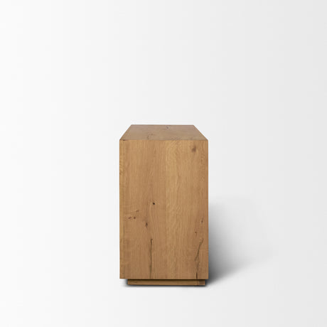 Travona Oak Wood w/ Travertine 6 Drawer Dresser from Mercana - Luna Furniture
