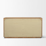 Travona Oak Wood w/ Travertine 6 Drawer Dresser from Mercana - Luna Furniture