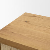 Travona Oak Wood w/ Travertine 6 Drawer Dresser from Mercana - Luna Furniture