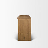 Alcott Brown Wood 4 Door Closed Sideboard from Mercana - Luna Furniture
