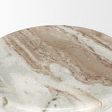 Bellancia Rosa Pink Marble Pedestal Side Table from Mercana - Luna Furniture