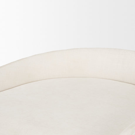 Hollyfield II Cream Fabric Seat W/ Gold Metal Base Counter Stool from Mercana - Luna Furniture
