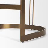 Hollyfield II Cream Fabric Seat W/ Gold Metal Base Counter Stool from Mercana - Luna Furniture