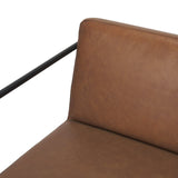 Stamford 36" Brown Leather Seat w/ Wood Back, Metal Frame Counter Stool from Mercana - Luna Furniture