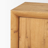 Belford 94" Light Brown Oak Wood Media Console from Mercana - Luna Furniture