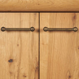Belford 94" Light Brown Oak Wood Media Console from Mercana - Luna Furniture