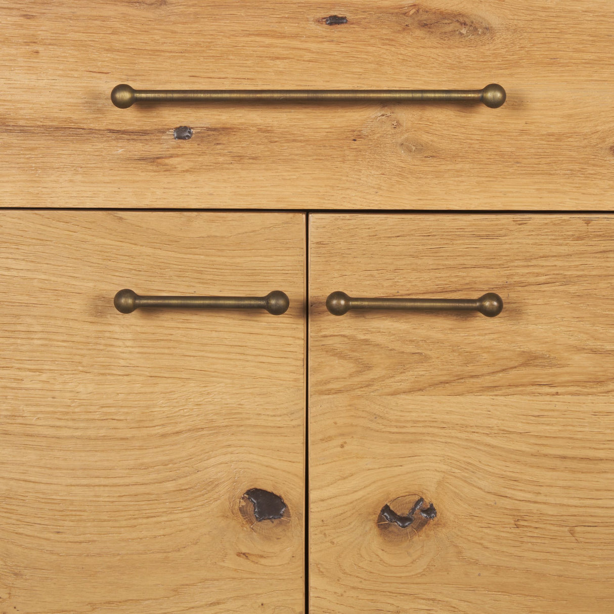 Belford 2-Door Open Light Brown Oak Wood Shelving Unit from Mercana - Luna Furniture