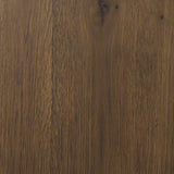 Belford 3-Drawer Dark Brown Oak Wood Closed Nightstand from Mercana - Luna Furniture