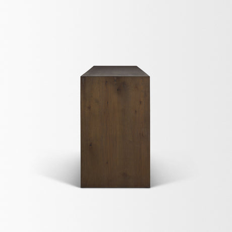 Belford 6-Drawer Dark Brown Oak Wood Dresser from Mercana - Luna Furniture