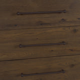 Belford 6-Drawer Dark Brown Oak Wood Dresser from Mercana - Luna Furniture