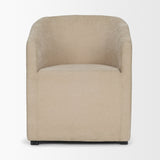 Sondra Beige Performance Fabric Upholstered Club Dining Chair from Mercana - Luna Furniture