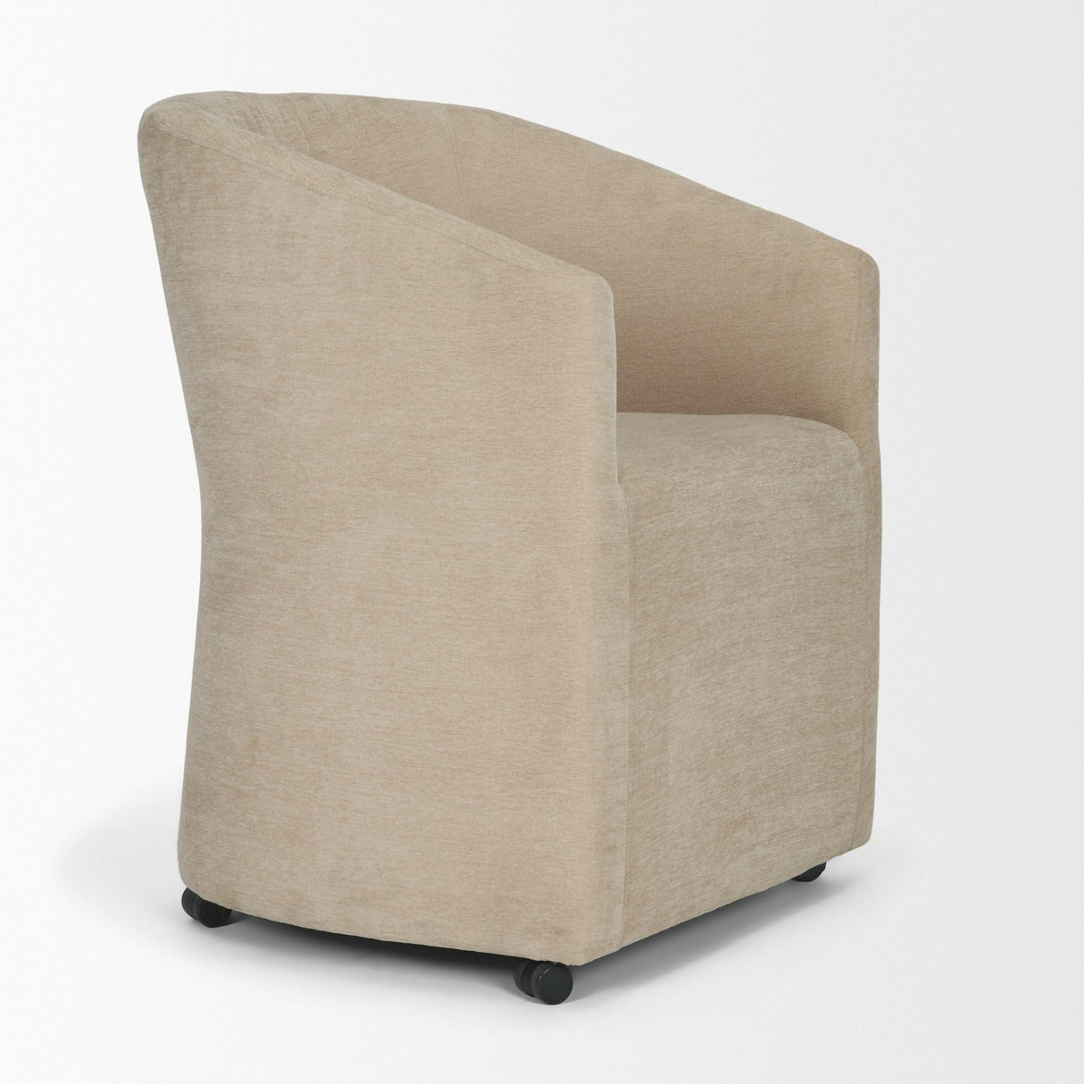 Sondra Beige Performance Fabric Upholstered Club Dining Chair from Mercana - Luna Furniture