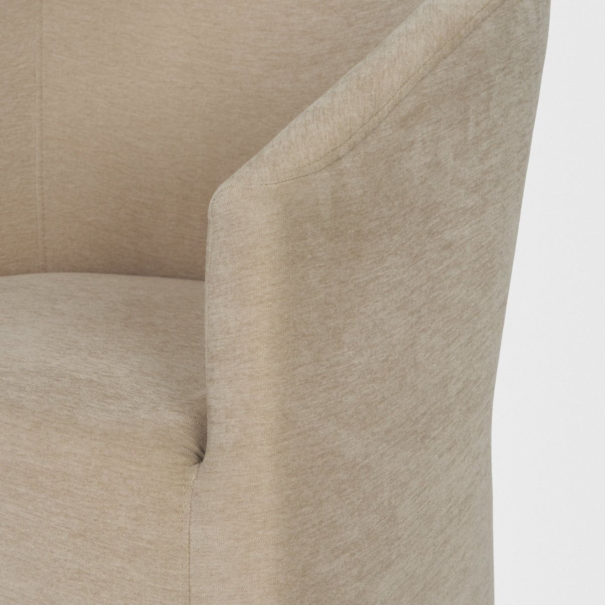 Sondra Beige Performance Fabric Upholstered Club Dining Chair from Mercana - Luna Furniture