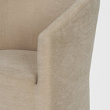 Sondra Beige Performance Fabric Upholstered Club Dining Chair from Mercana - Luna Furniture