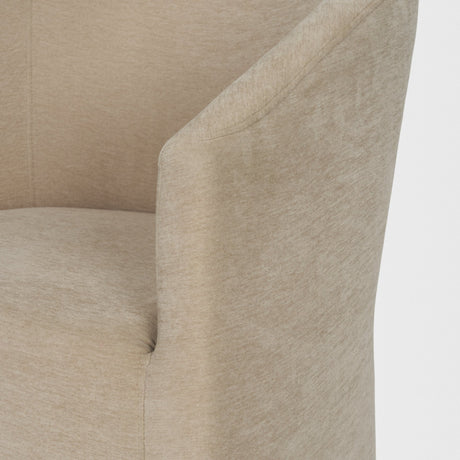 Sondra Beige Performance Fabric Upholstered Club Dining Chair from Mercana - Luna Furniture