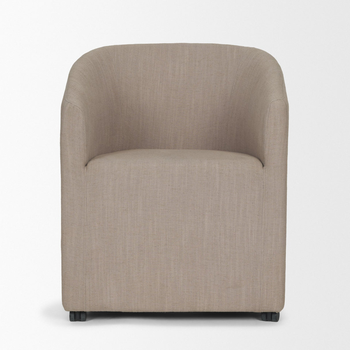 Sondra Gray Performance Fabric Upholstered Club Dining Chair from Mercana - Luna Furniture