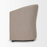 Sondra Gray Performance Fabric Upholstered Club Dining Chair from Mercana - Luna Furniture