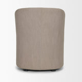 Sondra Gray Performance Fabric Upholstered Club Dining Chair from Mercana - Luna Furniture