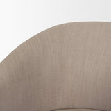 Sondra Gray Performance Fabric Upholstered Club Dining Chair from Mercana - Luna Furniture