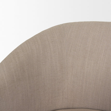 Sondra Gray Performance Fabric Upholstered Club Dining Chair from Mercana - Luna Furniture