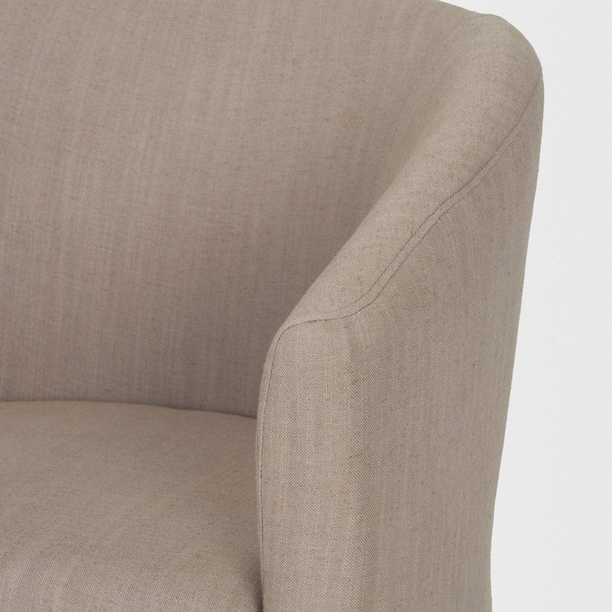 Sondra Gray Performance Fabric Upholstered Club Dining Chair from Mercana - Luna Furniture