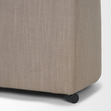 Sondra Gray Performance Fabric Upholstered Club Dining Chair from Mercana - Luna Furniture