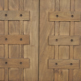 Truss Cool Brown Wood 4 Door Closed Sideboard from Mercana - Luna Furniture