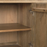 Truss Cool Brown Wood 4 Door Closed Sideboard from Mercana - Luna Furniture