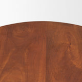 Mora Medium Brown Wood 3-Legged Accent Table from Mercana - Luna Furniture