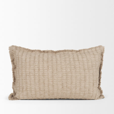 Thatch 14x26 Lumbar Sand Decorative Pillow Cover from Mercana - Luna Furniture