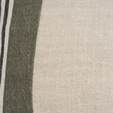 Hunter 20x20 Square Oatmeal w/ Green Stripe Decorative Pillow Cover from Mercana - Luna Furniture