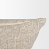 Hunter 20x20 Square Oatmeal w/ Green Stripe Decorative Pillow Cover from Mercana - Luna Furniture