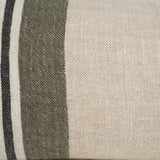 Hunter 14x26 Lumbar Oatmeal w/ Green Stripe Decorative Pillow Cover from Mercana - Luna Furniture