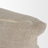 Hunter 14x26 Lumbar Oatmeal w/ Green Stripe Decorative Pillow Cover from Mercana - Luna Furniture