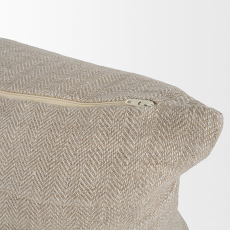 Hunter 14x26 Lumbar Oatmeal w/ Green Stripe Decorative Pillow Cover from Mercana - Luna Furniture