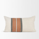 Mason 14x26 Cream w/ Orange Stripe Decorative Pillow Cover from Mercana - Luna Furniture
