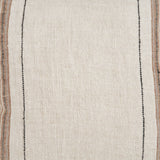 Maeve 20x20 Square Natural Linen w/ Orange Stripes Decorative Pillow Cover from Mercana - Luna Furniture