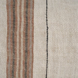 Maeve 14x26 Lumbar Natural Linen w/ Orange Stripes Decorative Pillow Cover from Mercana - Luna Furniture