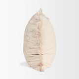 Fraye 22x22 Square Oatmeal Multi-Tone Blend Decorative Pillow Cover from Mercana - Luna Furniture