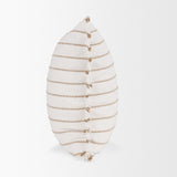 Willow 20x20 Square Cream w/ Camel Stripes Decorative Pillow Cover from Mercana - Luna Furniture