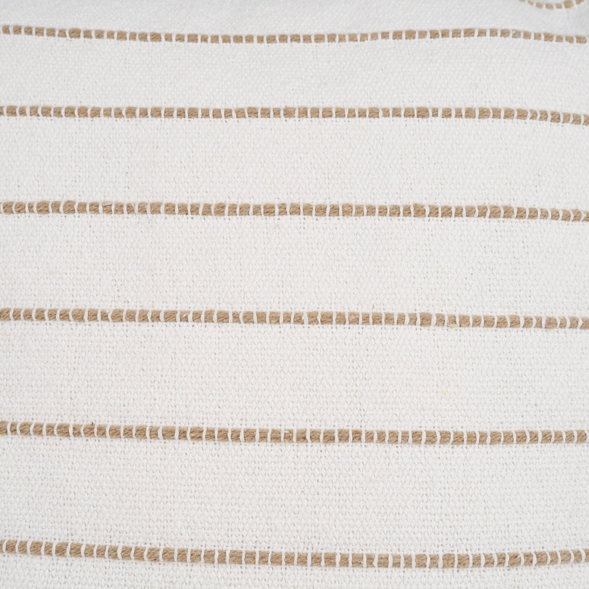 Willow 20x20 Square Cream w/ Camel Stripes Decorative Pillow Cover from Mercana - Luna Furniture