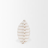 Willow 13x21 Lumbar Cream w/ Camel Stripes Decorative Pillow Cover from Mercana - Luna Furniture