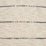 Lyle 20x20 Square Oatmeal w/ Black Stripes Decorative Pillow Cover from Mercana - Luna Furniture