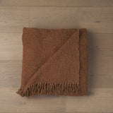 Kambal Mahogany Woven Cotton Throw Blanket from Mercana - Luna Furniture