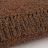 Kambal Mahogany Woven Cotton Throw Blanket from Mercana - Luna Furniture
