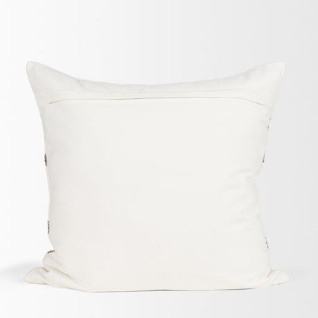 Maryn 22x22 Square Cream w/ Brown Stripes Decorative Pillow Cover from Mercana - Luna Furniture