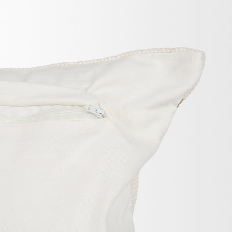 Maryn 14x26 Lumbar Cream w/ Brown Stripes Decorative Pillow Cover from Mercana - Luna Furniture