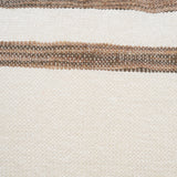 Maryn 13x21 Lumbar Cream w/ Brown Stripes Decorative Pillow Cover from Mercana - Luna Furniture