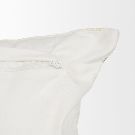 Maryn 13x21 Lumbar Cream w/ Brown Stripes Decorative Pillow Cover from Mercana - Luna Furniture