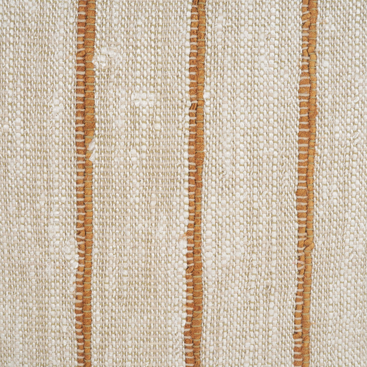 Merrick 22x22 Square Natural Beige w/ Orange Stripes Decorative Pillow from Mercana - Luna Furniture